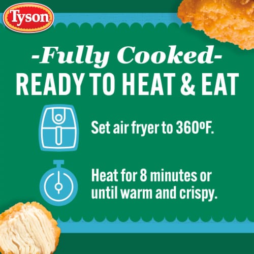 Tyson Frozen Lightly Breaded Boneless Chicken Bites Perspective: right