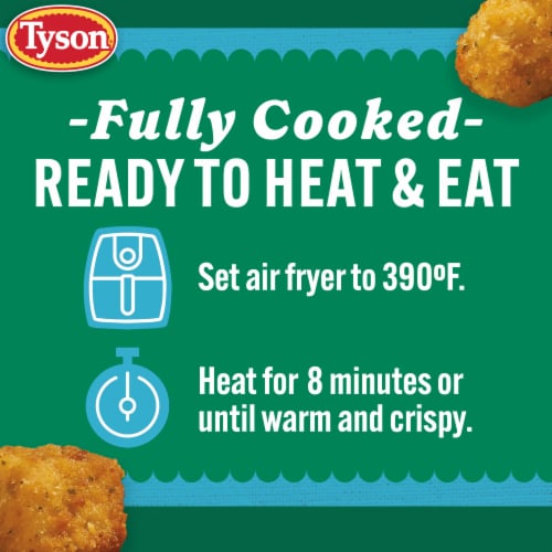 Tyson Frozen Lightly Breaded Garlic Parmesan Boneless Chicken Bites Perspective: right