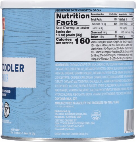 Earth's Best® Organic Toddler Milk Drink Powder Perspective: right