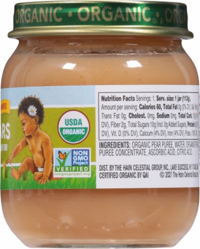 Earth's Best Organic® Pears Stage 2 Baby Food Perspective: right