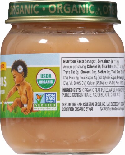 Earth's Best Organic® Pears Stage 2 Baby Food Perspective: right