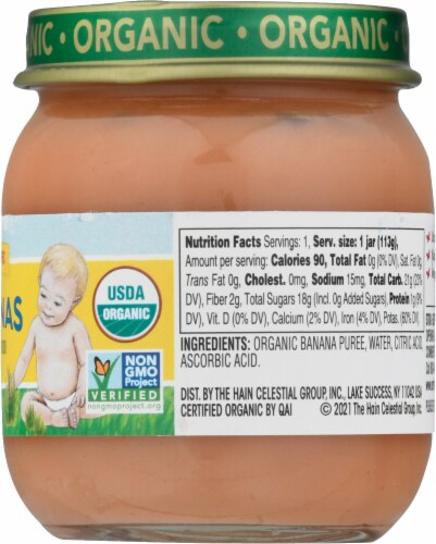 Earth's Best Organic® Bananas Stage 2 Baby Food Perspective: right