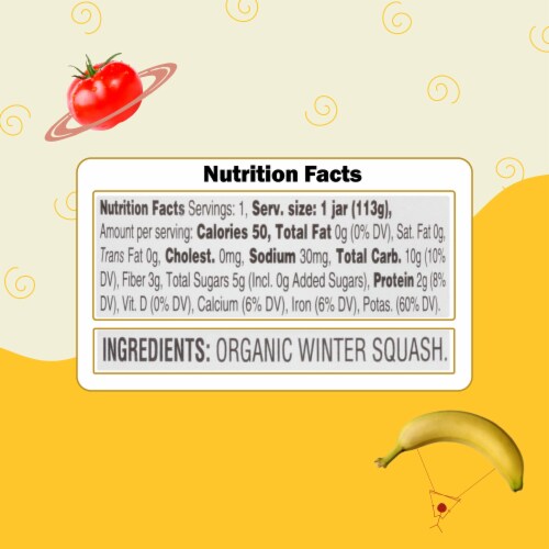 Earth's Best® Organic Winter Squash Stage 2 Baby Food Perspective: right