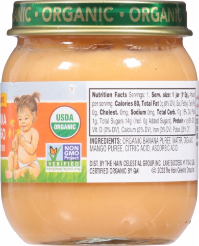 Earth's Best Organic® Banana Mango Baby Food Perspective: right