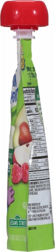 Earth's Best Organic® Brain Support Apple Raspberry Avocado Baby Food Pouch Perspective: right