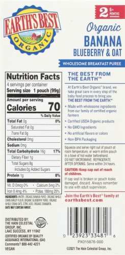 Earth's Best® Wholesome Breakfast Banana Blueberry Perspective: right