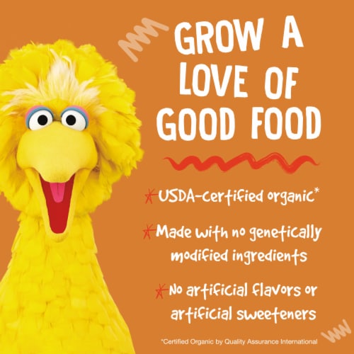 Earth's Best® Sesame Street Organic Sunny Days Sweet Potato & Carrot Snack Bars Perspective: right