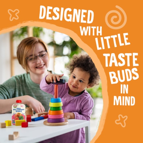 Earth's Best Organic Baby Food Pouches, 9+ Months, Chicken, Veggie, & Rice Puree, Chicken Casserole Perspective: right
