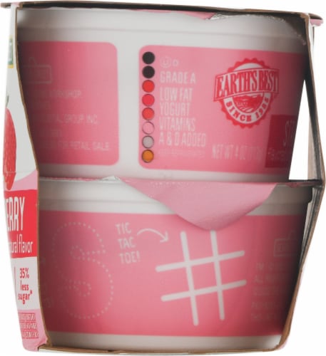 Earth's Best Strawberry Low Fat Yogurt Pouches Perspective: right