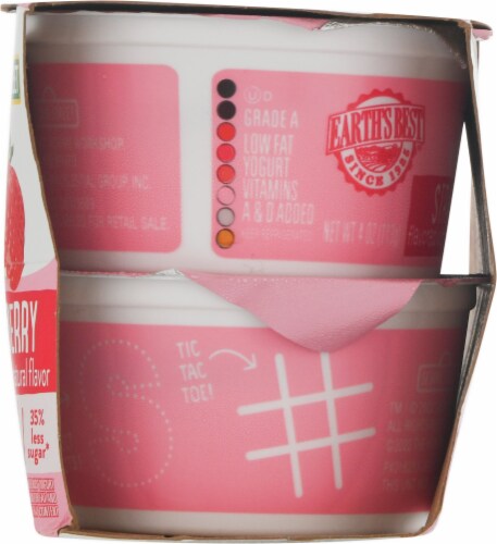 Earth's Best Strawberry Low Fat Yogurt Pouches Perspective: right
