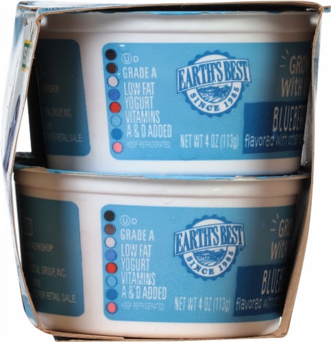 Earth’s Best® Low Fat Blueberry Yogurt Perspective: right