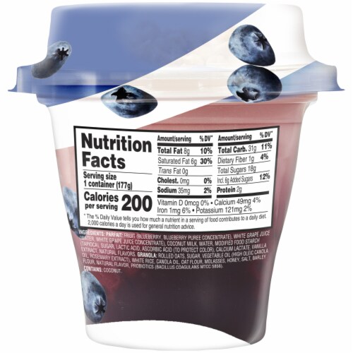 Del Monte Blueberry Fruit Crunch Parfait Perspective: right