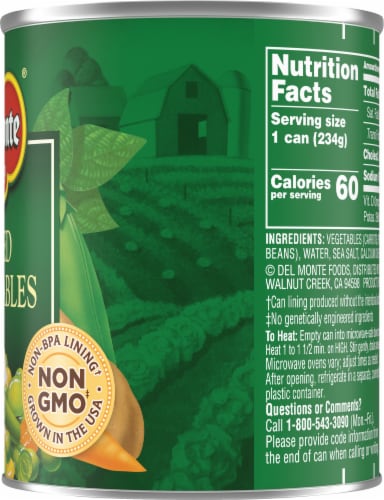 Del Monte® Canned Mixed Vegetables Perspective: right