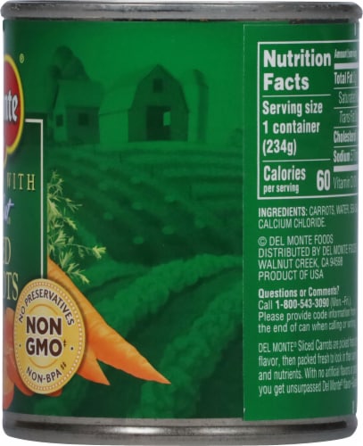 Del Monte® Fresh Cut® Sliced Carrots with Natural Sea Salt Perspective: right