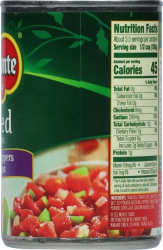 Del Monte® Diced Tomatoes with Green Pepper & Onions Perspective: right