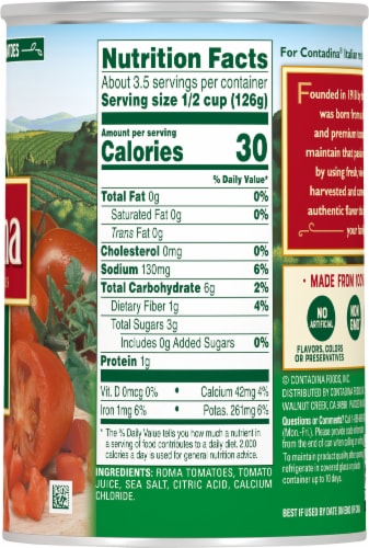 Contadina® Petite Diced Roma Tomatoes Perspective: right