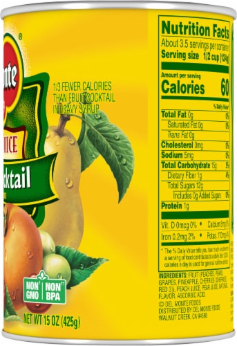 Del Monte® Fruit Cocktail in 100% Juice Perspective: right