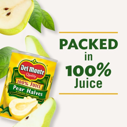 Del Monte Pear Halves in 100% Juice Perspective: right
