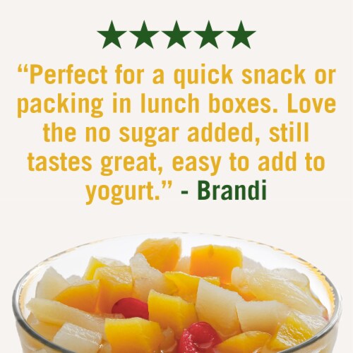 Del Monte® Cherry Flavored Mixed Fruit Cup No Sugar Added 4 Pack Perspective: right