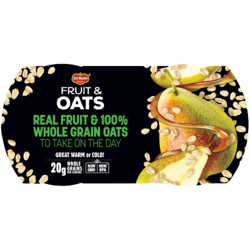 Del Monte Fruit & Oats Pear Maple Cups 2 Count Perspective: right