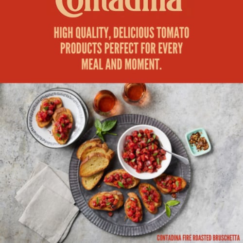 Contadina® Fire Roasted Diced Tomatoes with Garlic Tomatoes Perspective: right