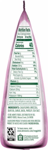 Del Monte® Veggieful™ Garlic & Herbs Riced Cauliflower & Broccoli Frozen Mixed Vegetables Perspective: right