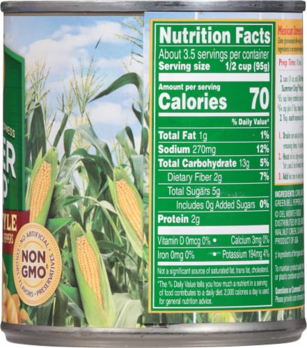 Del Monte® Summer Crisp Mexican Style Corn Perspective: right