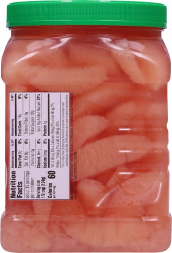 Del Monte® SunFresh® Red Grapefruit in Extra Light Syrup Jar Perspective: right