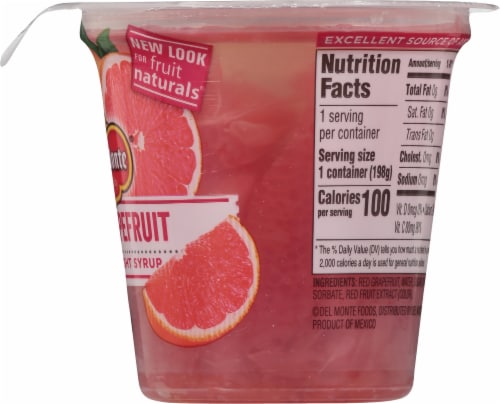 Del Monte® Red Grapefruit Fruit Cup Snacks Perspective: right