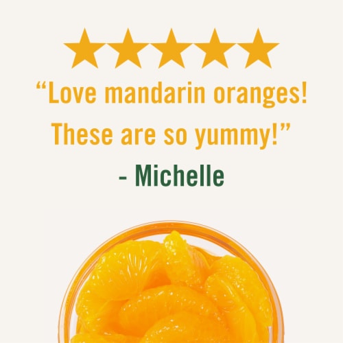 Del Monte® Mandarin Oranges Fruit Cup Snacks Perspective: right