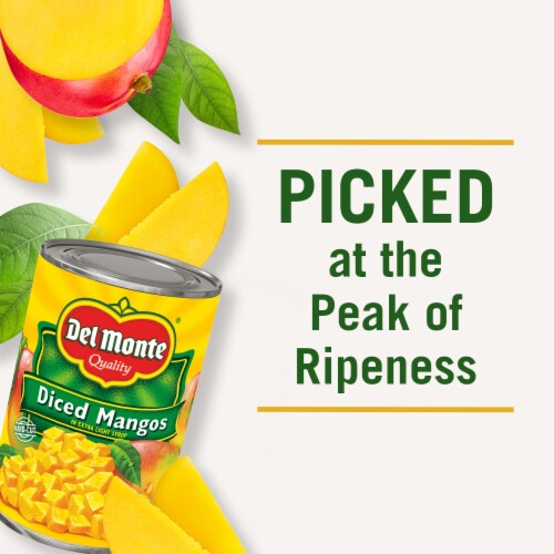 Del Monte® Diced Mango in Extra Light Syrup Canned Fruit Perspective: right