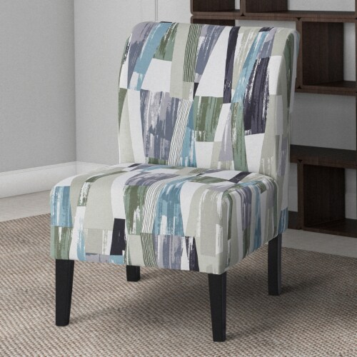 Ashley Triptis Slipper Chair in Green and Gray 1 Pay Less Super