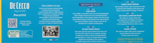 De Cecco Slow Dried No. 15 Bucatini 1 lb Perspective: right
