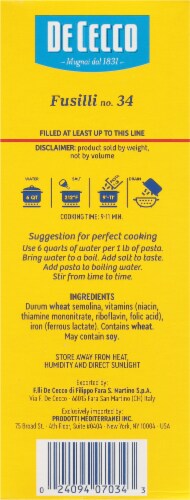 De Cecco® Fusilli Pasta Perspective: right