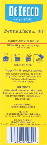De Cecco Penne Pasta Perspective: right