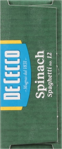 De Cecco Spaghetti with Spinach Pasta Perspective: right