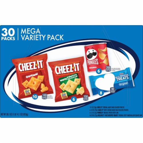 Cheez-It, Pringles, & Rice Krispie Treats Mega Variety Pack Perspective: right