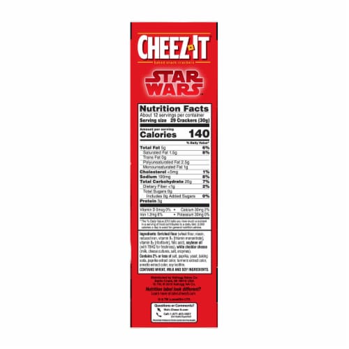 Cheez-It Star Wars Edition Original Snack Crackers Perspective: right