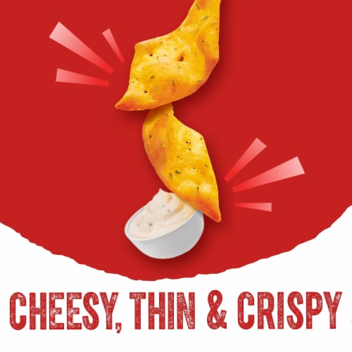 Cheez-It Snap'd Cheesy Baked Snacks Cheddar Sour Cream and Onion Perspective: right