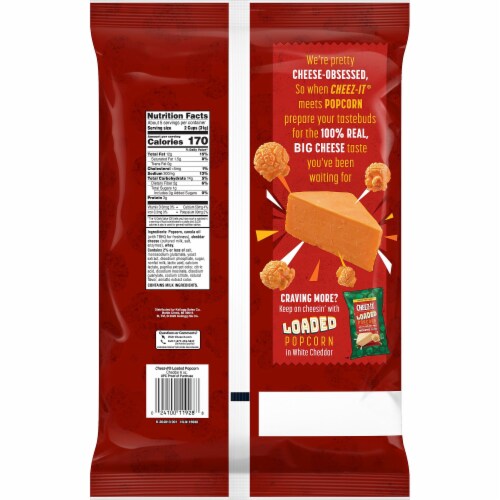 Cheez-It Cheddar Loaded Popcorn Perspective: right