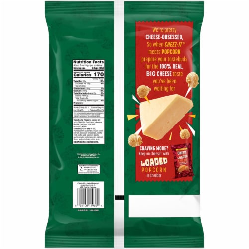 Cheez-It White Cheddar Loaded Popcorn Perspective: right