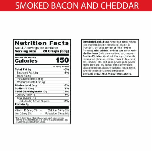 Cheez-It® Snap'd Smoked Bacon and Cheddar Cheesy Baked Snacks Perspective: right