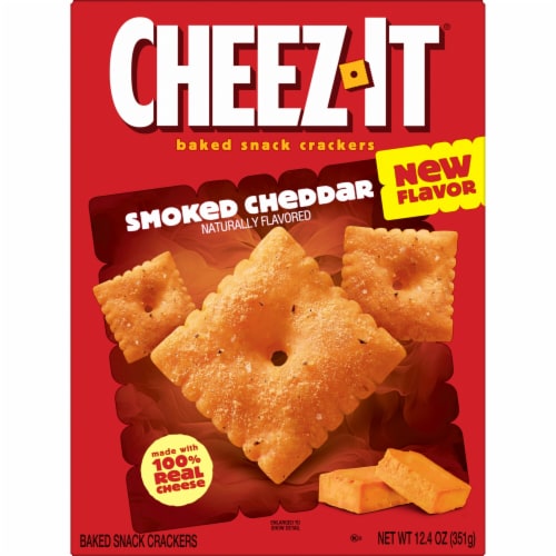 Cheez-It® Smoked Cheddar Baked Snack Crackers Perspective: right