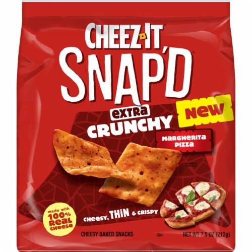 Cheez-It® Snap'd Extra Crunchy Margherita Pizza Cheese Crackers Perspective: right