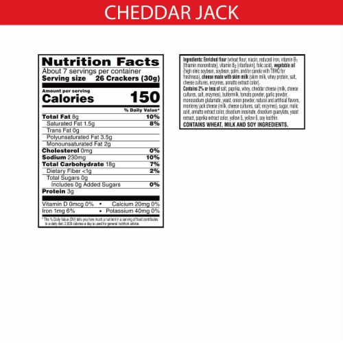 Cheez-It® Cheddar Jack Cheese Snack Crackers Grab Bags Perspective: right