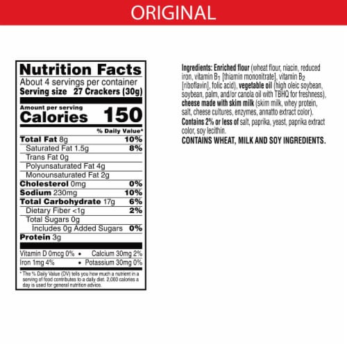 Cheez-It® Original Cheese Snack Crackers Perspective: right