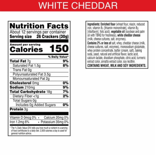 Cheez-It White Cheddar Cheese Crackers Perspective: right