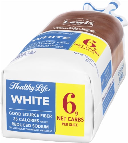 Lewis Bake Shop Healthy Life Low Calorie White Bread Perspective: right