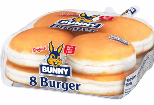 Bunny Plain Hamburger Buns Perspective: right