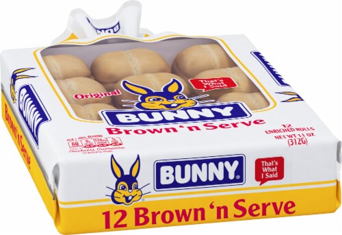 Bunny Brown 'n Serve Rolls Perspective: right